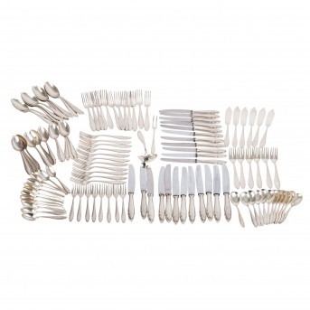 BRUCKMANN & SÖHNE umfangreiches Silberbesteck,