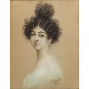 SCHELL, Fr. (artist 19th/20th c.), "The Australian Dancer Saharet",