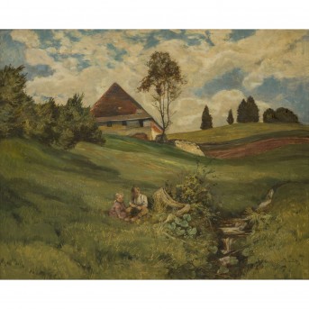 TRAUB, GUSTAV (1885-1955), "Auf der Berghalde",