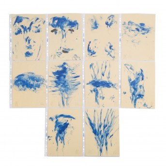 KRÜGER, PETER ( born 1948 Stralsund), 10 drawings, abstract and figurative compositions,