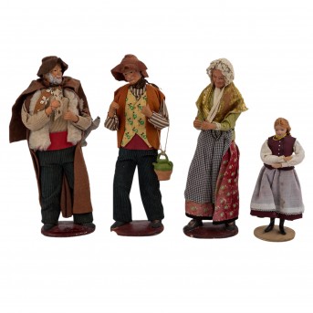 FRANKREICH, u.a. 4 Trachtenfiguren, 20. Jh.