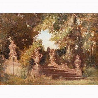 KNAUTH, ANNA (Münchner Malerin 20. Jh.), 'Parklandschaft',