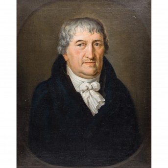Maler 18./19. Jh., 'Portrait des JOHANN WILHELM MOHL, Pfarrer in Weißach',
