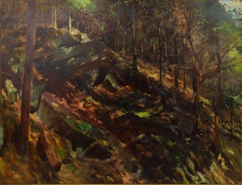 BAUER, LEO (Münstertal/Baden 1872-1960 Stuttgart), 'Waldinneres',