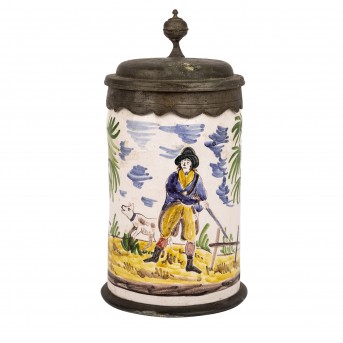 Walzenkrug, wohl 19. Jh.