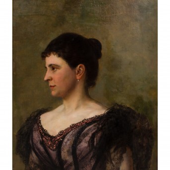 PORTRAIT "Portrait of a woman in evening dress".