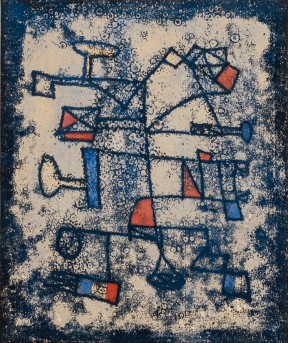 KÜNSTLER/IN des INFORMELL 20. Jh., "Abstrakte Komposition",