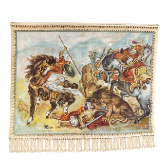 HOCHBERGER, W. (artist 20th c.), "Oriental Lion Hunt",