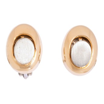 Pair of clip ear studs, 