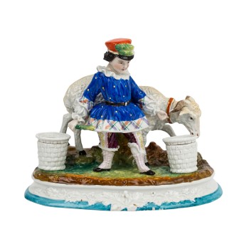 Figürliches Tintenzeug, 19./20. Jh.