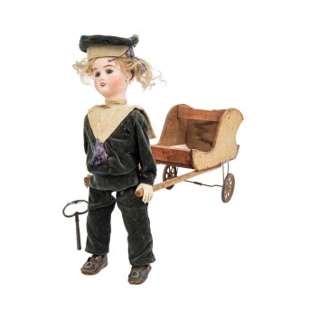 LIMOGES LIMOGES Puppenautomat, um 1900,