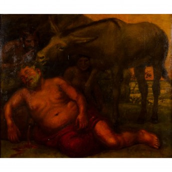 VOLKMANN, ARTHUR (Leipzig 1851-1941 Geislingen a.d. Steige), 'Drunken Bacchus', 