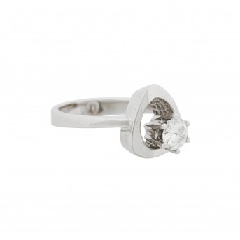 Vintage Solitär-Ring mit Brillant