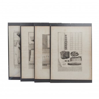 PIRANESI, GIOVANNI BATTISTA (1720-1778), 4x Architekturelemente aus 'Le Antichità Romane',