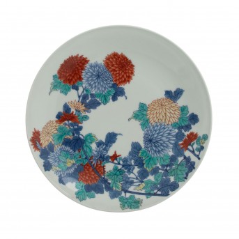 Round plate in Nabeshima style. JAPAN, 20th c.,