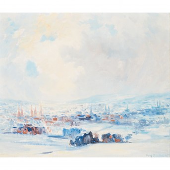 PRESBER, ADOLF (1896-1977) 'Wiesbaden in the snow' 65