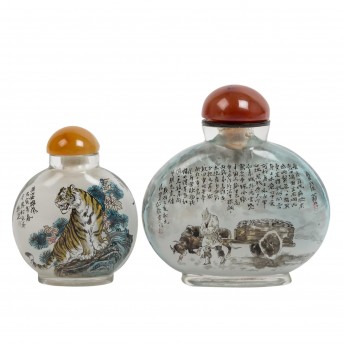 2 Snuffbottles. CHINA, 20. Jh.,