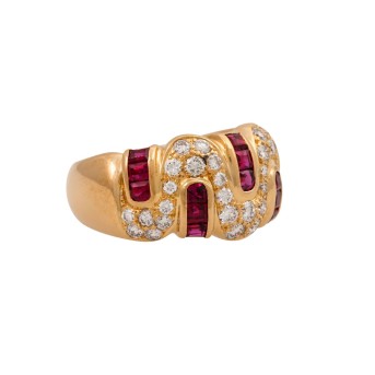 WEMPE WEMPE Ring mit Rubinen und Brillanten