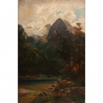 COMPTON, Edward Theodore, ATTRIBUED/Surrounded (1849-1921), 'Lake in the Alps',