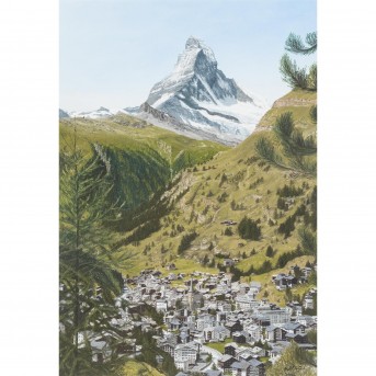 MEIJER, W. (auch Meyer, Schweizer Künstler 20./21. Jh.), 'Zermatt mit Matterhorn',