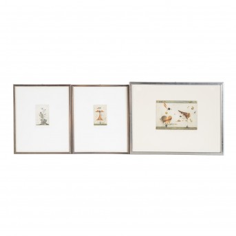 WERNER, JOSEF (geb. 1945), 3 Farbaquatintaradierungen: