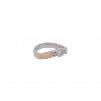 CADEAUX CADEAUX Solitärring mit Brillant von ca. 0,2 ct,