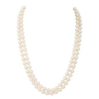 2-row pearl necklace 