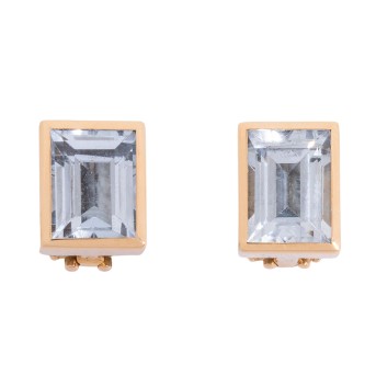 Ohrclipstecker mit 2 synth. Spinellen,