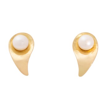 Paar Ohrstecker mit 2 Perlboutons,