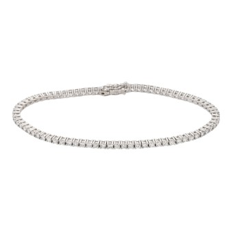 Tennisarmband mit 75 Brillanten