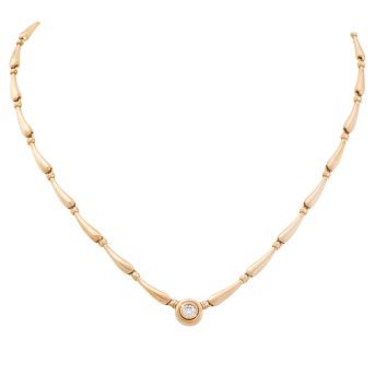 Collier mit Brillant,