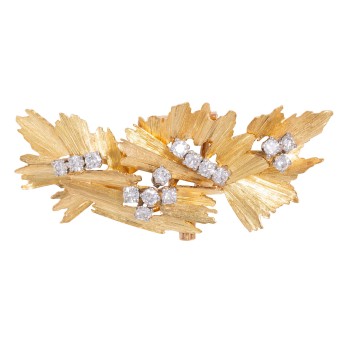 Anhänger/Einhänger mit 15 Brillanten,