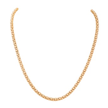 Collier mit Saphir- und Rubincabochon,