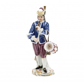 MEISSEN MEISSEN 'Ausrufer mit Trommel und Flöte', 1. Wahl, 20. Jh.