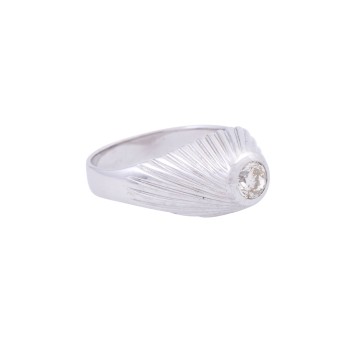 Ring mit Brillant ca. 0,55ct ca.