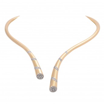 Halsreif mit 40 Brillanten,