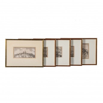 MERIAN u.a. (17./18. Jh.), 5 Ansichten Pfälzer Städte,