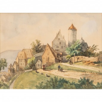 AQUARELLMALER DES 19. JAHRHUNDERTS 'Besigheim'