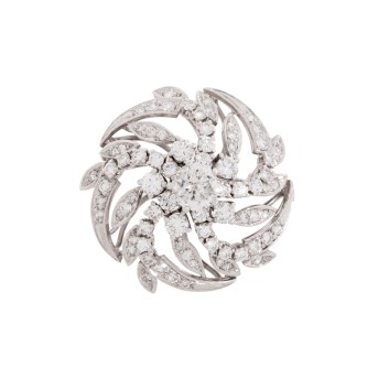 Brosche mit Brillant,