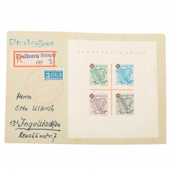 Französische Zone - Baden 1949 Michel Block Nr. 2 I, O