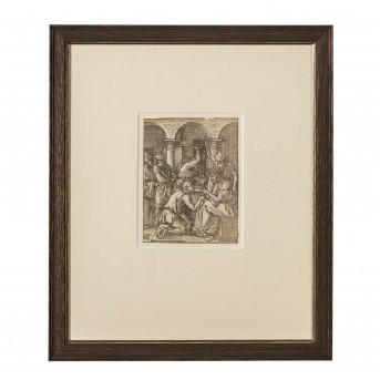 DÜRER, ALBRECHT, nach (1471-1528), 'Dornenkrönung' aus der Folge 'Kleine Passion', 1511,