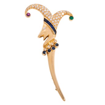 LAUDIER C'EST LAUDIER Brosche 'Harlekin',