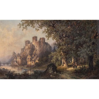 BENNEKENSTEIN, HERMANN (1830-1890) 'Schloss Reinfeld a.d. Lahr'