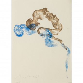 BRODWOLF, JÜRGEN (geb. 1932), 'Blaue und braune Figur',