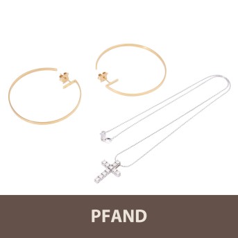 PFANDAUKTION - Paar Creolen GUCCI + Kette