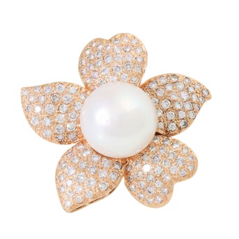 VON HOFEN Brosche 'Blüte'