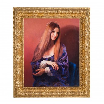 ZAJC, ANTON (1920-2008), 'Verkündigung' in  Prunkrahmen im italienischen Renaissance-Stil,19./20. Jh.,