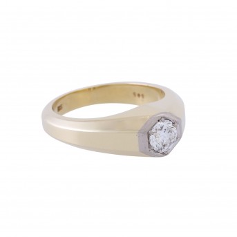 Ring with diamond approx. 0,70ct, approx. WHITE (H)/VS, 