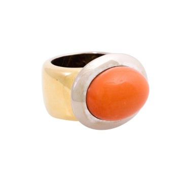 Ring mit feiner Midway-Koralle,