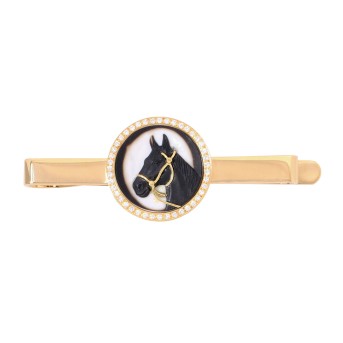 SCHILLING SCHILLING Krawattenclip 'Pferdeporträt',